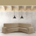 Sofa cover Eysa JAZ Beige 110 x 120 x 450 cm