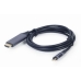 HDMI – DVI adapteris GEMBIRD CC-USB3C-HDMI-01-6 Juoda / Pilka 1,8 m