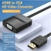 HDMI–VGA Adapter Vention Fekete
