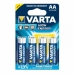 Алкална батерия Varta AA LR06     4UD 1,5 V 2930 mAh High Energy 1,5 V 4 Части (20 броя)