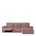 Κάλυμμα για καναπέ με σκαμπό δεξιό μικρό μπράτσο Eysa JAZ Ροζ 120 x 120 x 360 cm