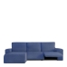 Sohvapöydän päällinen, jossa on lyhyt vasen käsivarsi Eysa JAZ Sininen 120 x 120 x 360 cm