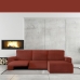Sohvapöydän päällinen, jossa on lyhyt oikea käsivarsi Eysa JAZ Tummanpunainen 120 x 120 x 360 cm