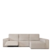 Κάλυμμα για καναπέ με σκαμπό δεξιό μεγάλο μπράτσο Eysa JAZ Μπεζ 180 x 120 x 360 cm