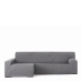 Κάλυμμα για καναπέ με σκαμπό αριστερό μεγάλο μπράτσο Eysa TROYA Γκρι 170 x 110 x 310 cm