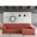 Κάλυμμα για καναπέ με σκαμπό δεξιό μεγάλο μπράτσο Eysa TROYA Πορτοκαλί 170 x 110 x 310 cm