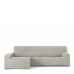 Κάλυμμα για καναπέ με σκαμπό αριστερό μεγάλο μπράτσο Eysa BRONX Μπεζ 170 x 110 x 310 cm