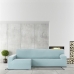 Κάλυμμα για καναπέ με σκαμπό αριστερό μεγάλο μπράτσο Eysa BRONX Ακουαμαρίνης 170 x 110 x 310 cm