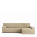 Κάλυμμα για καναπέ με σκαμπό δεξιό μεγάλο μπράτσο Eysa BRONX Μπεζ 170 x 110 x 310 cm