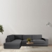 Sofa cover Eysa JAZ Mørkegrå 110 x 120 x 500 cm