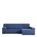 Capa para chaise longue de braço comprido direito Eysa JAZ Azul 180 x 120 x 360 cm