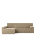 Κάλυμμα για καναπέ με σκαμπό αριστερό μεγάλο μπράτσο Eysa JAZ Μπεζ 180 x 120 x 360 cm