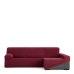 Κάλυμμα για καναπέ με σκαμπό δεξιό μεγάλο μπράτσο Eysa JAZ Βουργουνδίας 180 x 120 x 360 cm