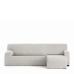 Κάλυμμα για καναπέ με σκαμπό δεξιό μικρό μπράτσο Eysa BRONX Λευκό 110 x 110 x 310 cm