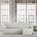 Κάλυμμα για καναπέ με σκαμπό δεξιό μικρό μπράτσο Eysa BRONX Λευκό 110 x 110 x 310 cm