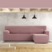 Right short arm chaise longue cover Eysa JAZ Pink 120 x 120 x 360 cm