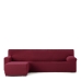 Κάλυμμα για καναπέ με σκαμπό αριστερό μικρό μπράτσο Eysa JAZ Βουργουνδίας 120 x 120 x 360 cm
