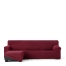 Κάλυμμα για καναπέ με σκαμπό αριστερό μικρό μπράτσο Eysa JAZ Βουργουνδίας 120 x 120 x 360 cm