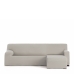 Κάλυμμα για καναπέ με σκαμπό δεξιό μικρό μπράτσο Eysa BRONX Μπεζ 110 x 110 x 310 cm