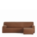 Sohvapöydän päällinen, jossa on lyhyt oikea käsivarsi Eysa BRONX Ruskea 110 x 110 x 310 cm