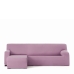 Κάλυμμα για καναπέ με σκαμπό αριστερό μικρό μπράτσο Eysa BRONX Ροζ 110 x 110 x 310 cm