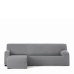 Κάλυμμα για καναπέ με σκαμπό αριστερό μικρό μπράτσο Eysa BRONX Γκρι 110 x 110 x 310 cm