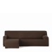 Κάλυμμα για καναπέ με σκαμπό αριστερό μικρό μπράτσο Eysa BRONX Καφέ 110 x 110 x 310 cm