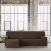 Κάλυμμα για καναπέ με σκαμπό αριστερό μικρό μπράτσο Eysa BRONX Καφέ 110 x 110 x 310 cm