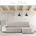 Husă pentru canapea Eysa VALERIA Gri deschis 100 x 110 x 290 cm