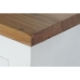 Stranska miza DKD Home Decor Bela Rjava Akacija Mangov les 110 x 30 x 80 cm
