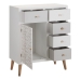 Мебель для прихожей с ящиками MARGOT 67 x 34 x 86 cm Серый Деревянный Белый