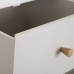 Konsolentisch mit Schubladen MARGOT 67 x 34 x 86 cm Grau Holz Weiß