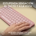 Ασύρματο Πληκτρολόγιο Logitech K380s Ροζ Ισπανικό Qwerty