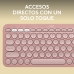 Trådløs Tastatur Logitech K380s Rosa Spansk Qwerty