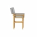 Dārza krēsls DKD Home Decor Siva Prirodno Borovina 56 x 48 x 87 cm (56 x 48 x 87 cm)