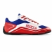 Závodní kotníkové boty Sparco S-POLE Modrý Bílý Červený 45