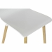 Middagsstol DKD Home Decor 43 x 50 x 88 cm Tre Hvit Naturlig gummi Lysebrun