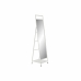 Free standing mirror DKD Home Decor White Metal Mirror Rectangular 30 x 40 cm 39 x 40 x 160 cm