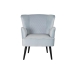 Кресло DKD Home Decor Чёрный Металл Небесный синий (76 x 76 x 82 cm)