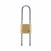 Key padlock Yale Brass Rectangular Golden