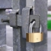 Key padlock Yale Rectangular Golden