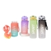 Bottle with Lid and Straw Bewinner Multicolour 800 ml