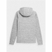 Damen Sweater mit Kapuze 4F Fleece Grau