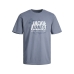 Pánske tričko s krátkym rukávom Jack & Jones JCOMAP SUMMER 12257908 Modrá