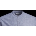 Pánska košeľa s dlhým rukávom Jack & Jones JJELINEN BLEND BAND 12248581 Modrá