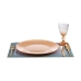 Плоская тарелка Позолоченный Cтекло Ø 27 cm (6 штук)