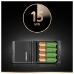 Chargeur + Piles Rechargeables DURACELL CEF27 2 x AA + 2 x AAA 1700 mAh 750 mAh (1 Unité)