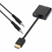 Adapter HDMI u SVGA s Audiom Aisens A122-0126 Crna 10 cm