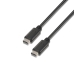 Кабел USB-C Aisens A107-0058 Черен 3 m