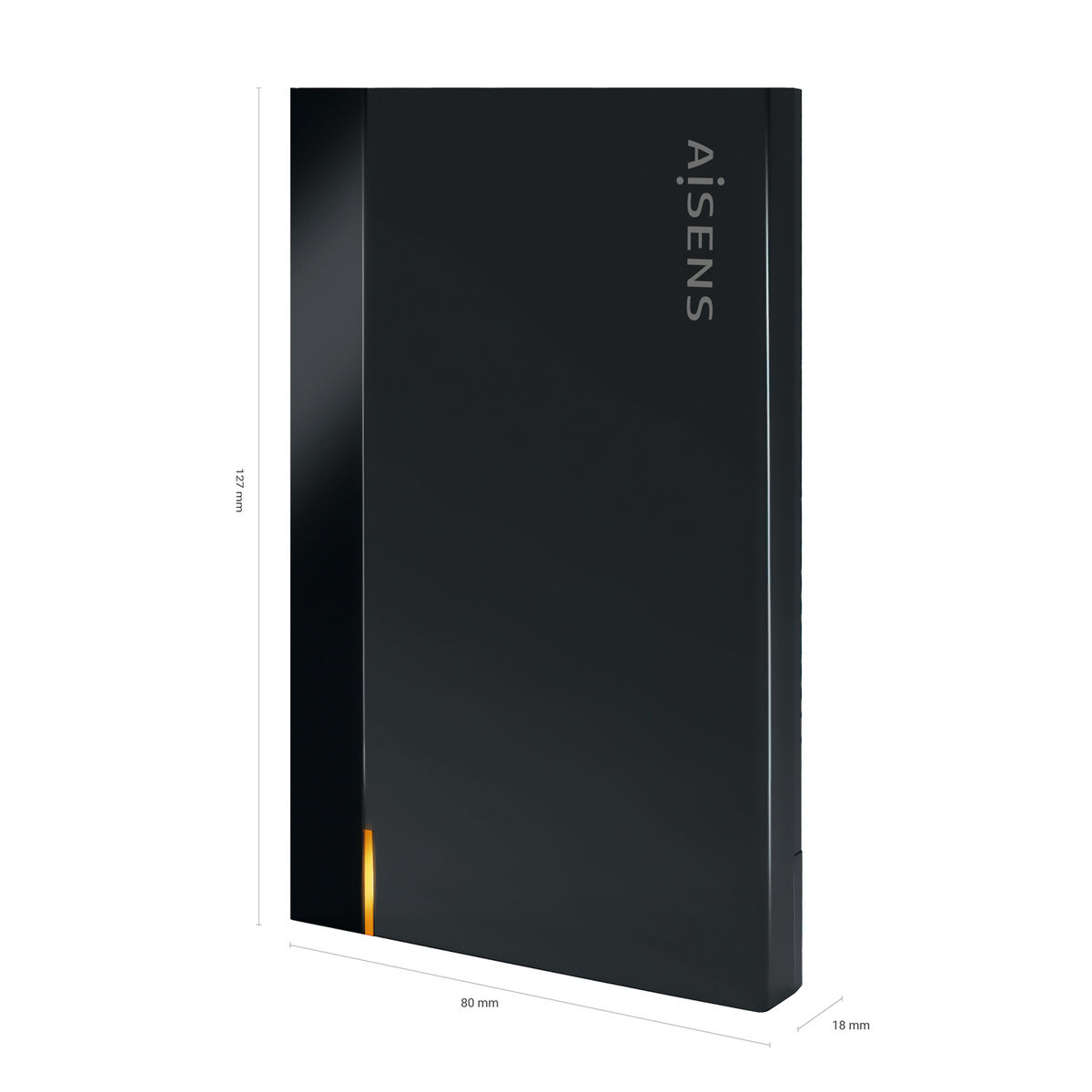 Til harddisk Aisens ASE-2524B Sort 2,5"